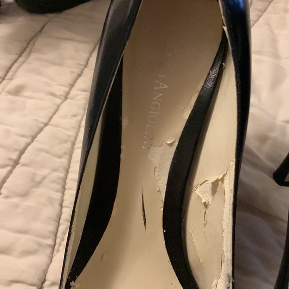 Black open toe heels - Picture 3 of 4